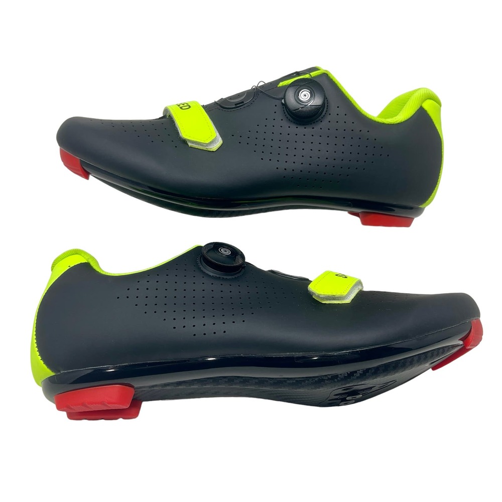Speed‎ Brand Cycling Shoes Men's Sz 11 NWOT Black Green 0,1:L.2.7